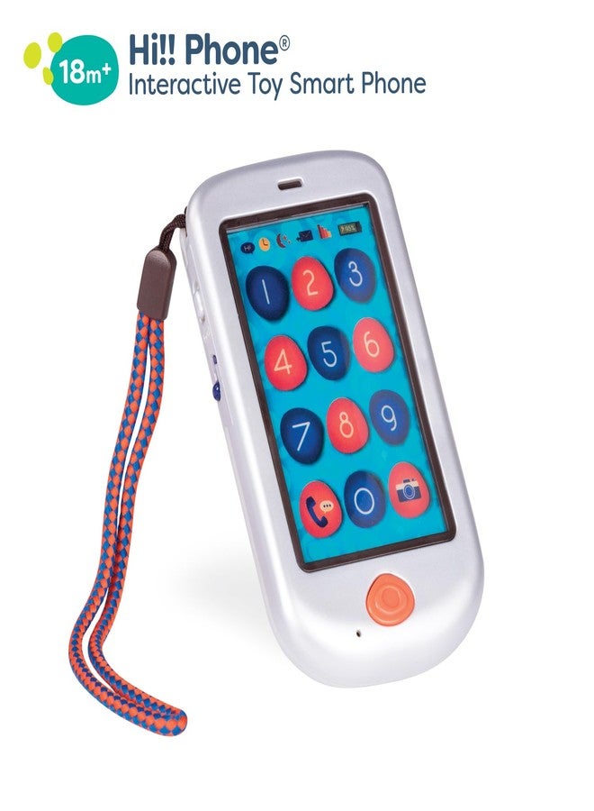 بي. تويز بي تويز - هاي فون - فضي - هاتف ذكي للعب التخيلي - هاتف محمول تفاعلي للأطفال - أصوات وأغانٍ - هاتف لعبة للأطفال الصغار - 18 شهرًا فأكثر - Image 3